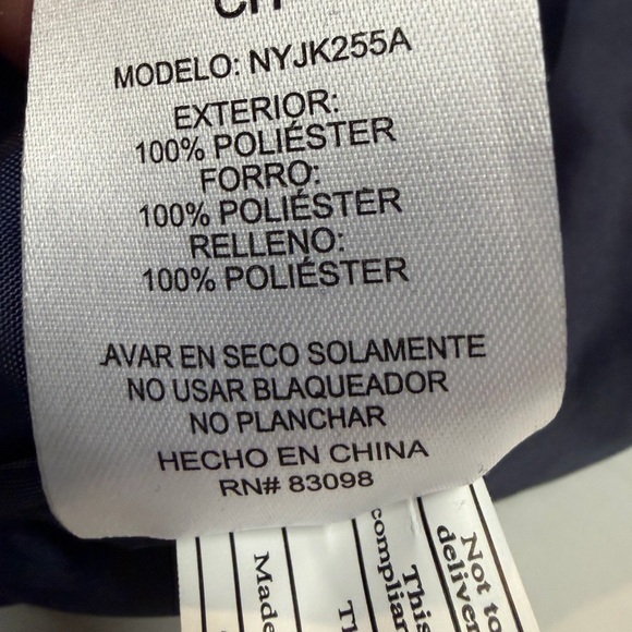 Ci Sono Women’s Original Shiny Navy Blue Puffer Jacket NWT - Picture 11 of 12